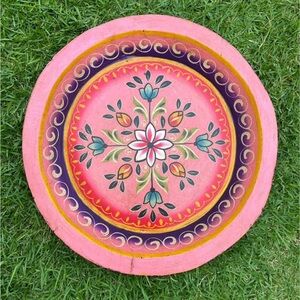 Cost Plus World Market Pink Decorative Plate